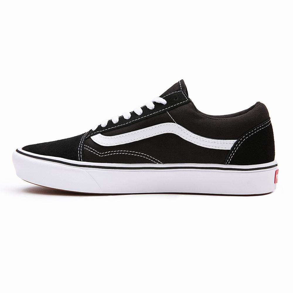 Men's Vans ComfyCush Old Skool Low Top Shoes Black | USA68504