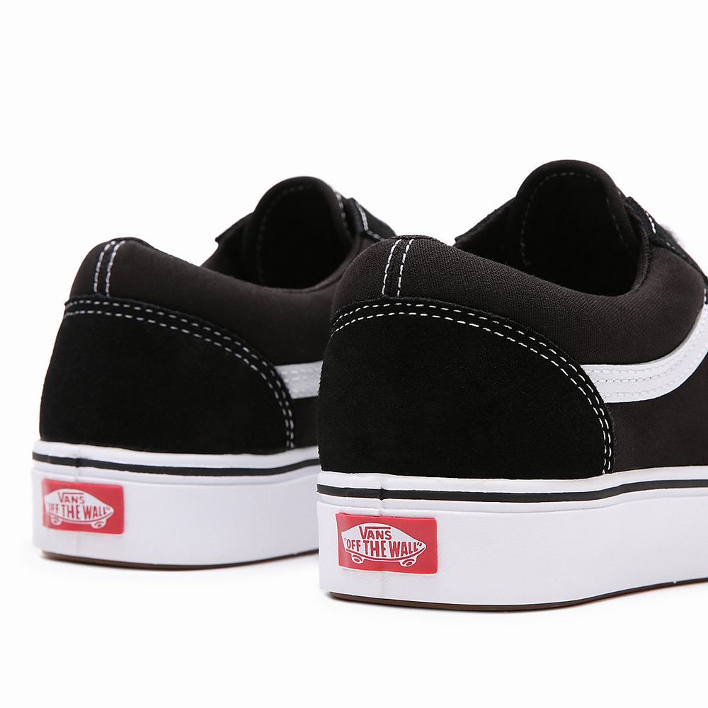 Men's Vans ComfyCush Old Skool Low Top Shoes Black | USA68504