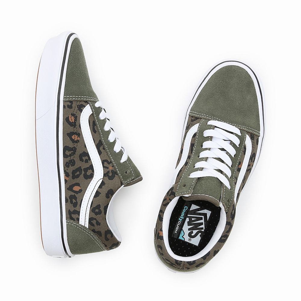 Men's Vans ComfyCush Old Skool Sneakers Green | USA70648