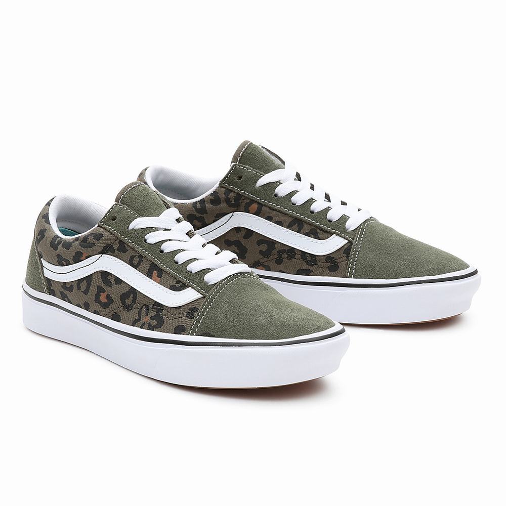 Men\'s Vans ComfyCush Old Skool Sneakers Green | USA70648