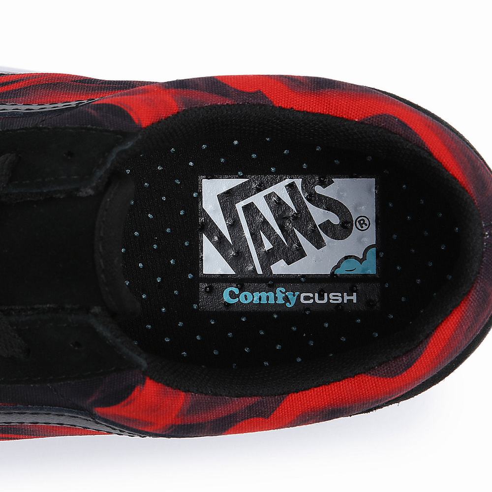 Men's Vans ComfyCush Old Skool Sneakers Black / Red | USA94658