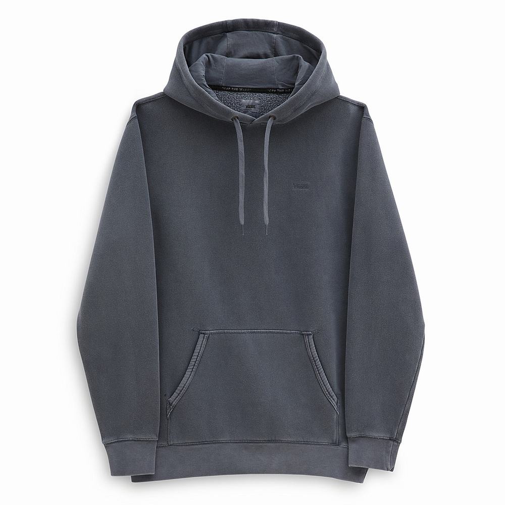 Men's Vans ComfyCush Wash Hoodie Blue | USA46251