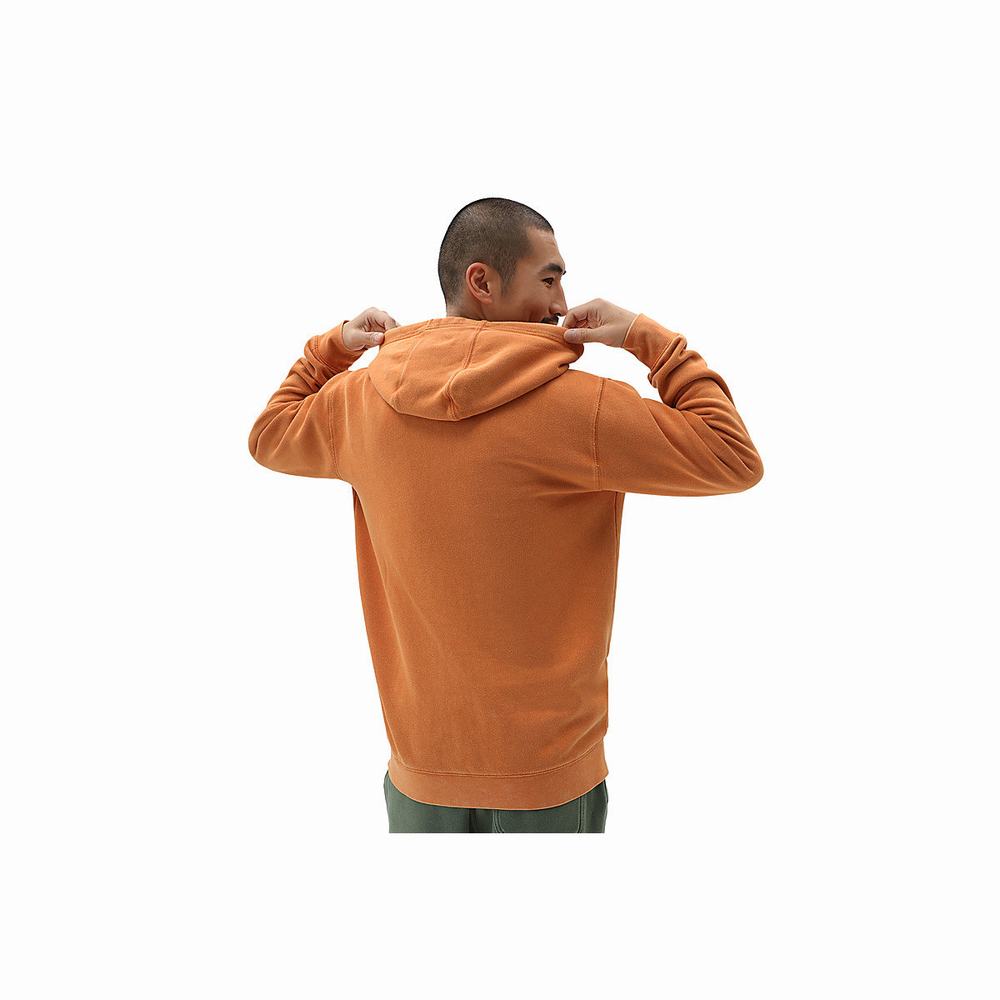 Men's Vans ComfyCush Wash Hoodie Orange | USA96487