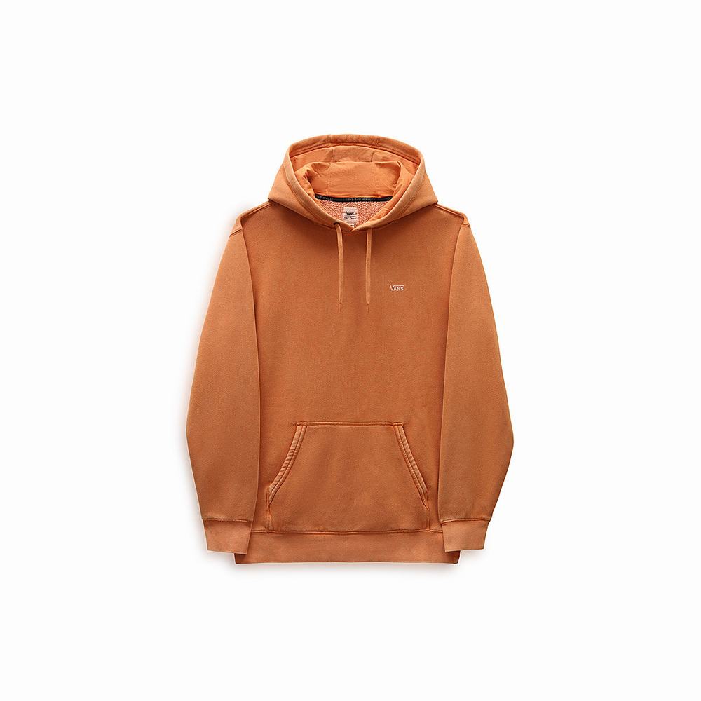 Men's Vans ComfyCush Wash Hoodie Orange | USA96487