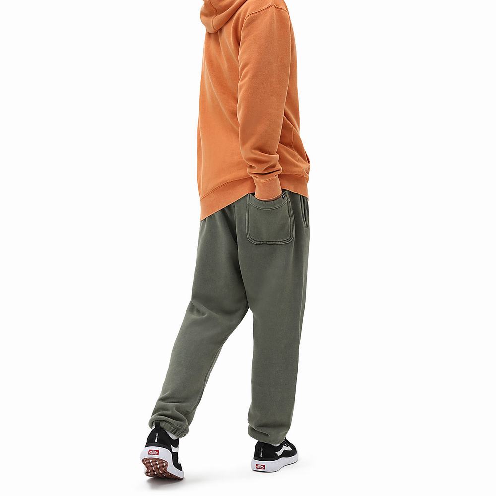 Men's Vans ComfyCush Wash Sweatpants Green | USA89760