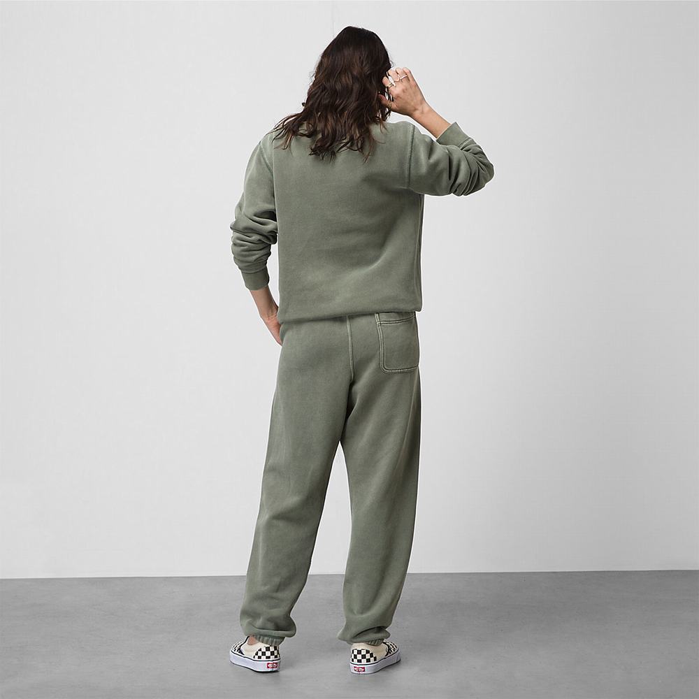 Men's Vans ComfyCush Wash Sweatpants Green | USA89760