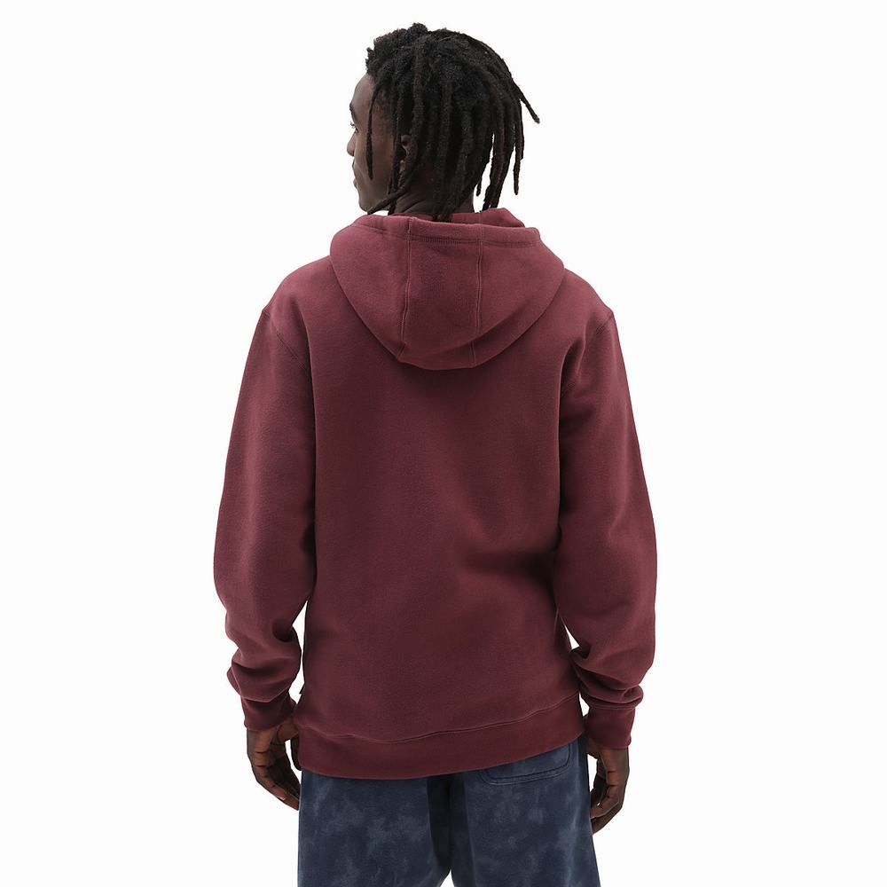 Men's Vans Comfycush Hoodie Red | USA83270