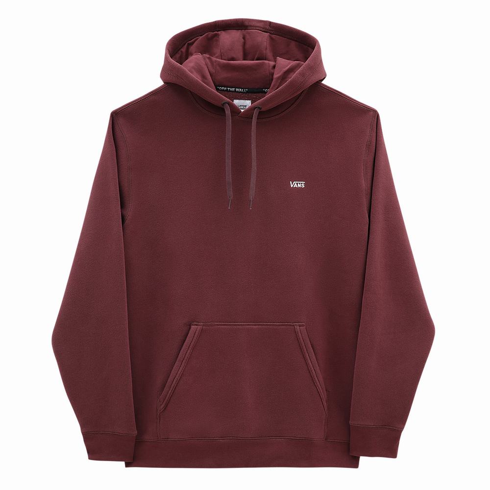 Men's Vans Comfycush Hoodie Red | USA83270