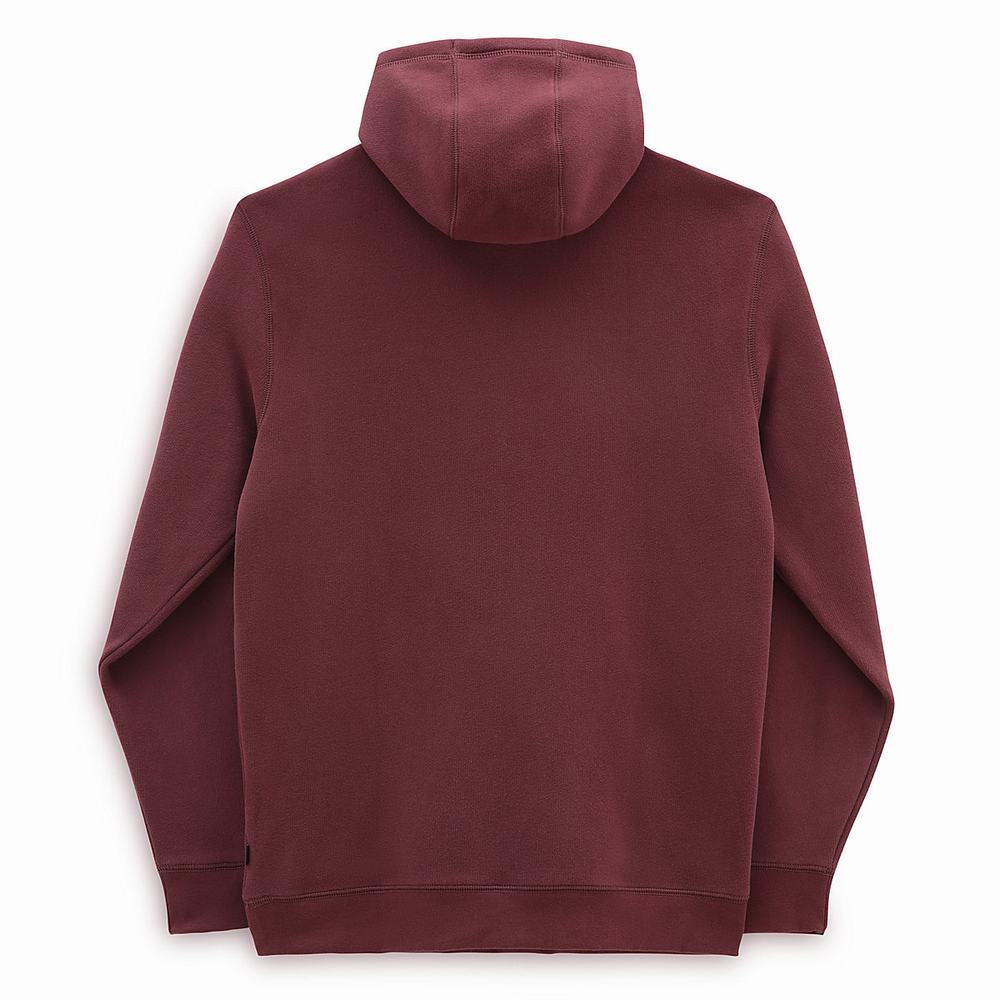 Men's Vans Comfycush Hoodie Red | USA83270