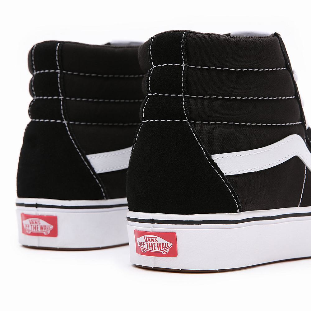 Men's Vans Comfycush Sk8-Hi Sneakers Black | USA01768