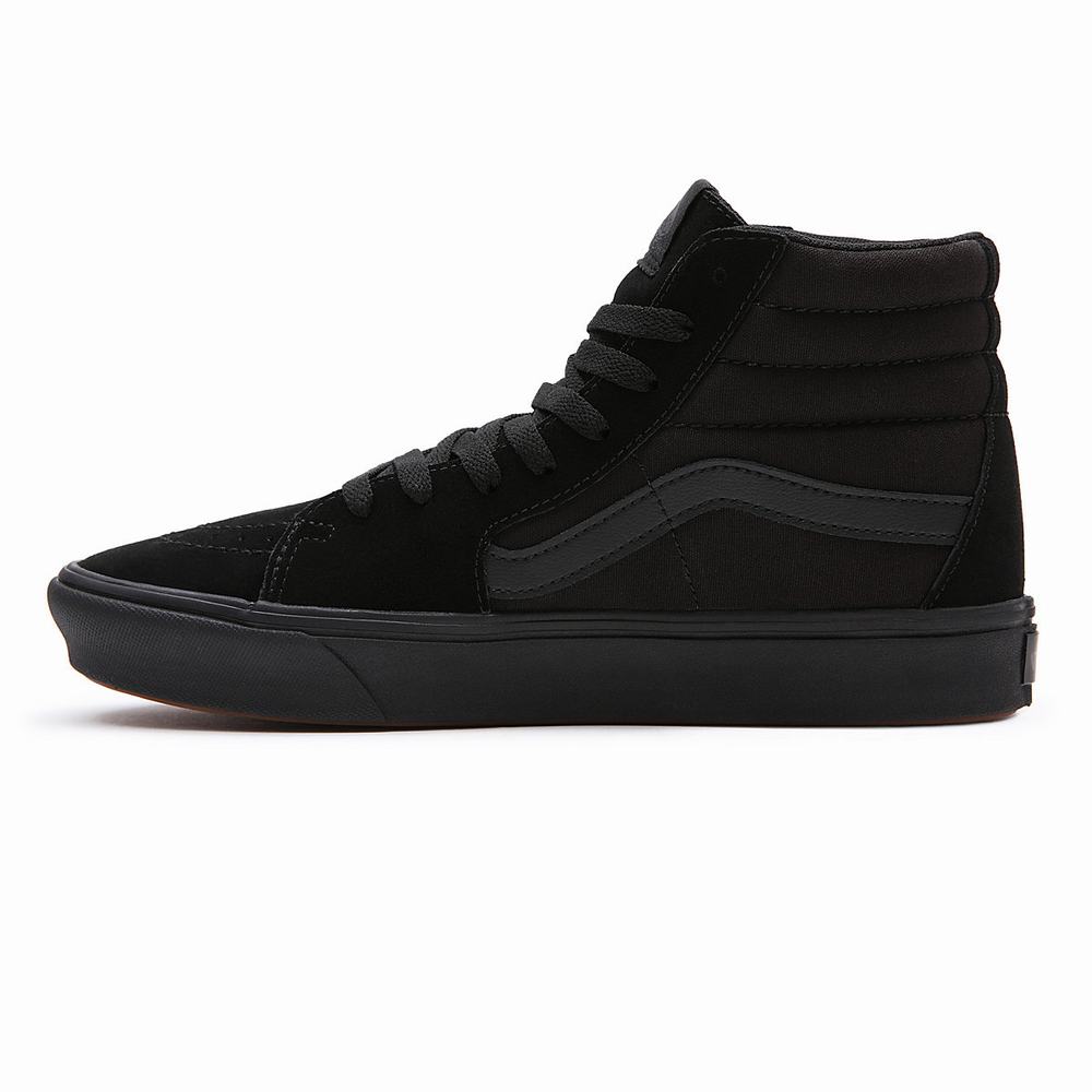 Men's Vans Comfycush Sk8-Hi Sneakers Black | USA67958