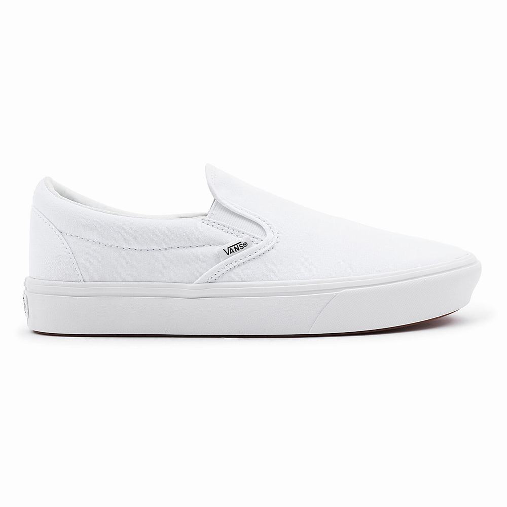 Men's Vans Comfycush Slip On Shoes White | USA69703