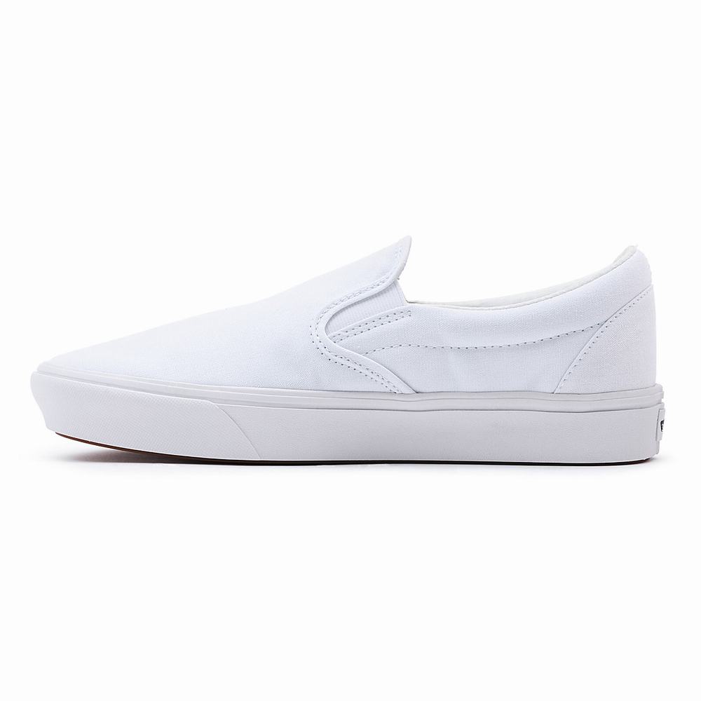 Men's Vans Comfycush Slip On Shoes White | USA69703