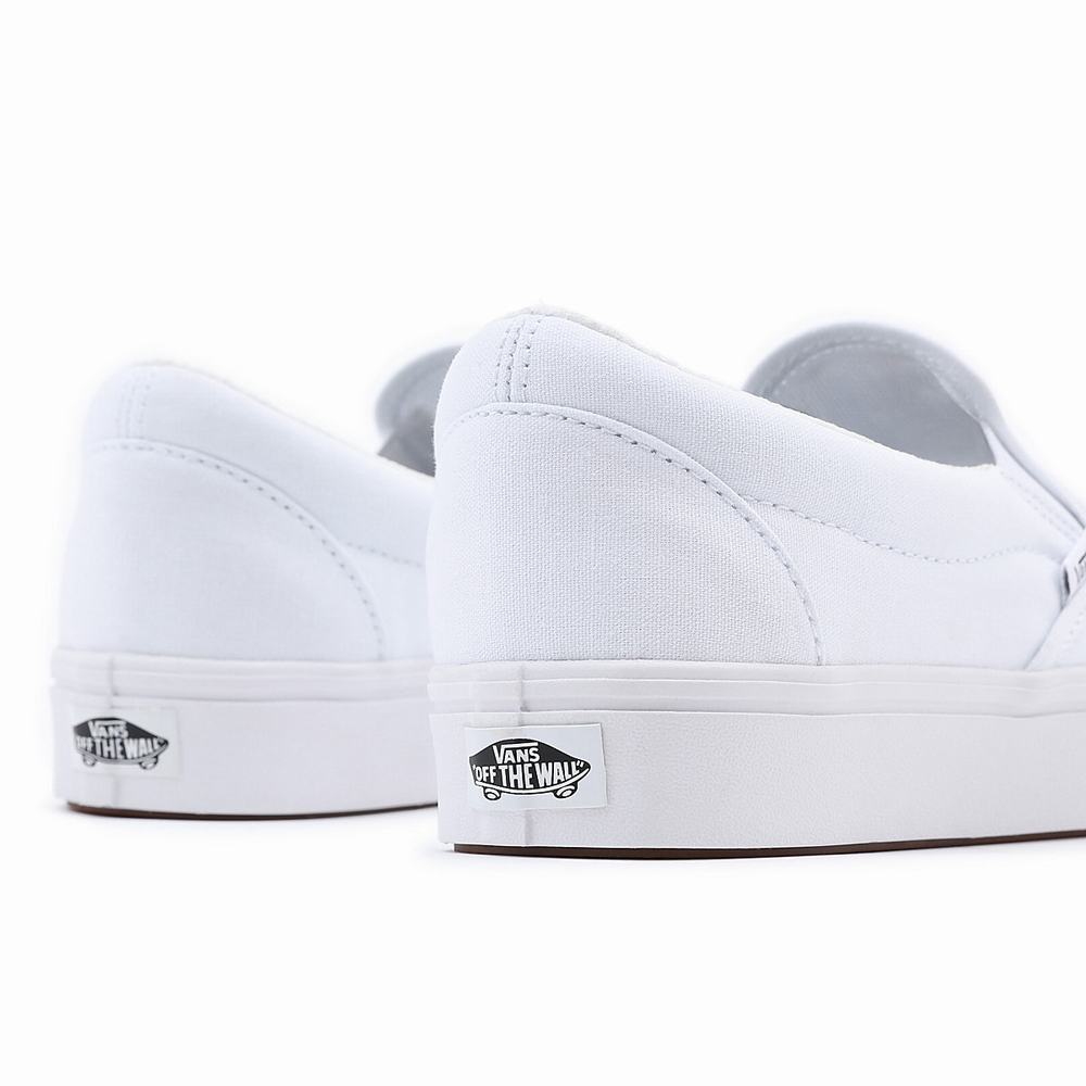 Men's Vans Comfycush Slip On Shoes White | USA69703