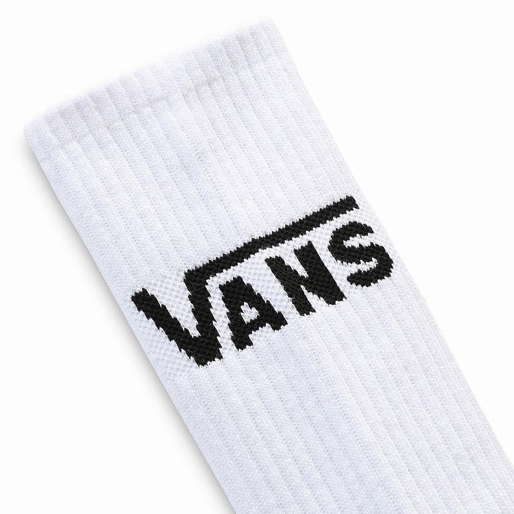 Men's Vans Commercial Dna Crew (1 pair) Socks White | USA46859