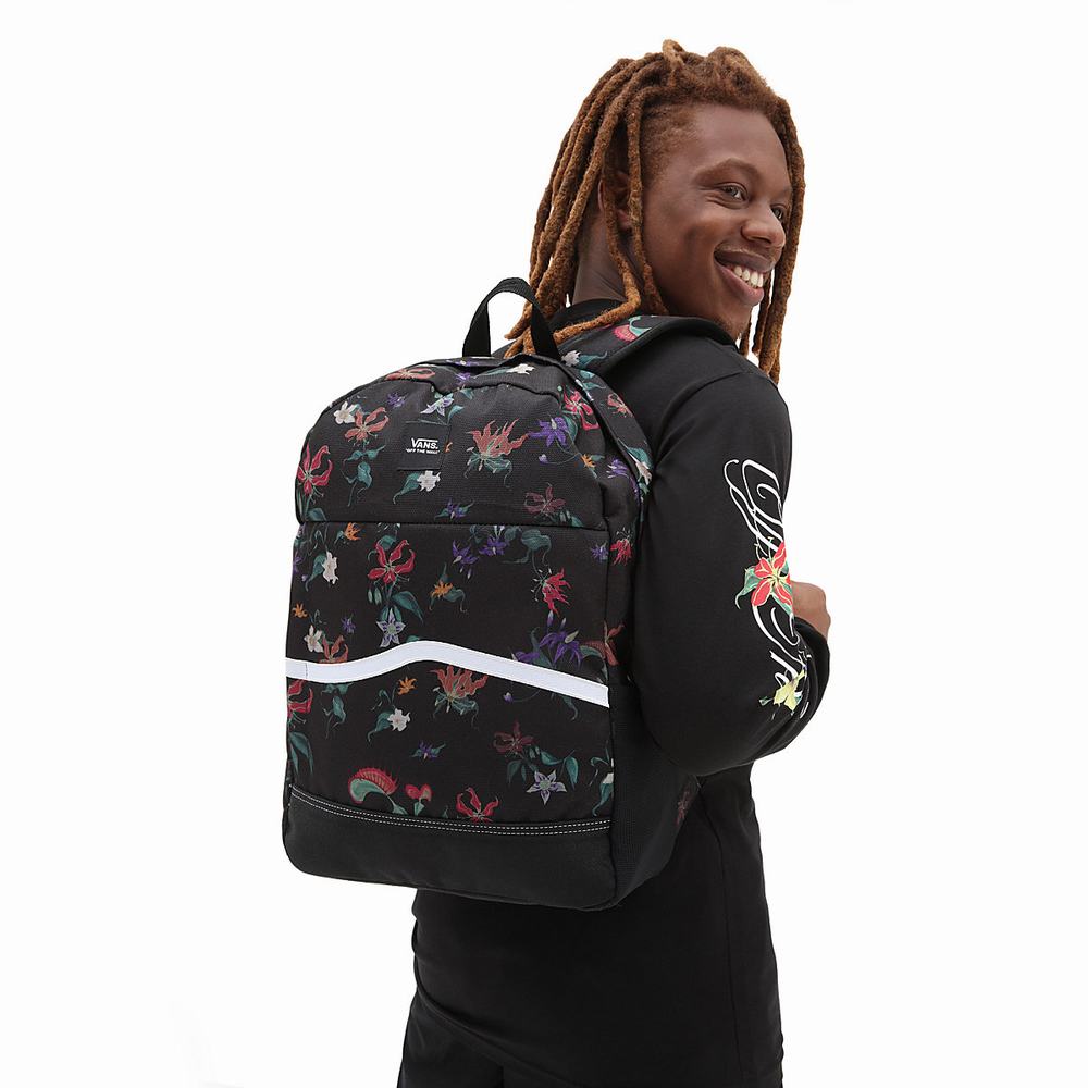 Men's Vans Construct Skool Backpacks Purple | USA62709