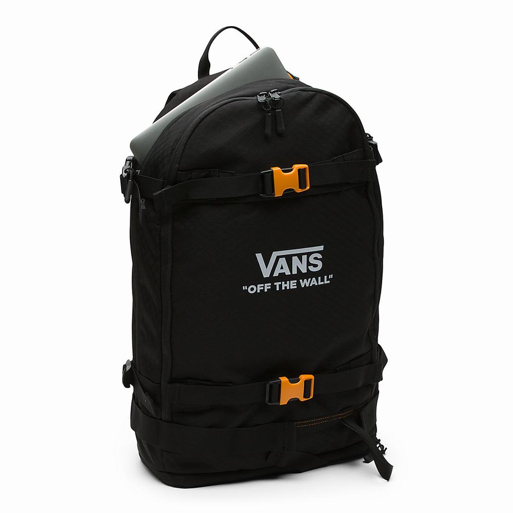 Men's Vans Construct Snowpack Bags Black | USA68139