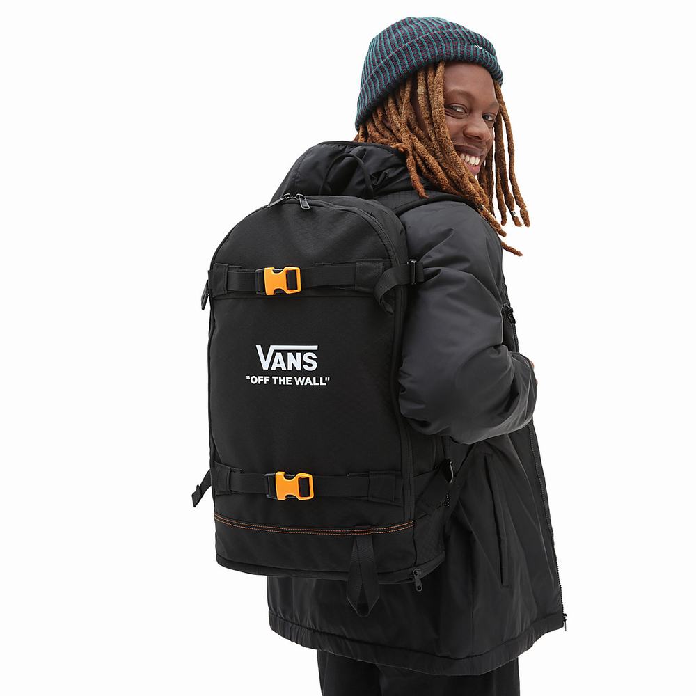 Men's Vans Construct Snowpack Bags Black | USA68139