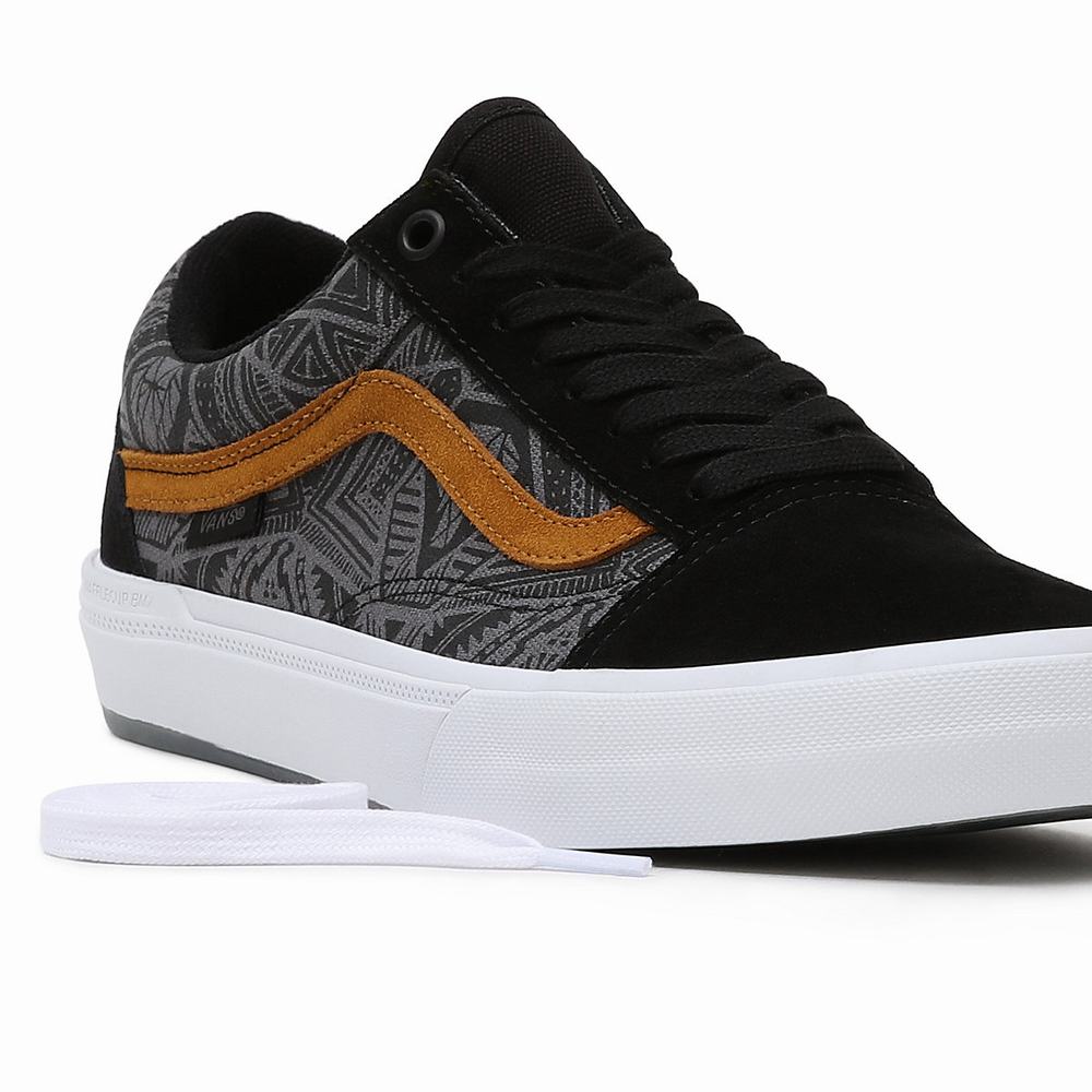 Men's Vans Courage Adams BMX Old Skool Sneakers Black / Grey | USA34109