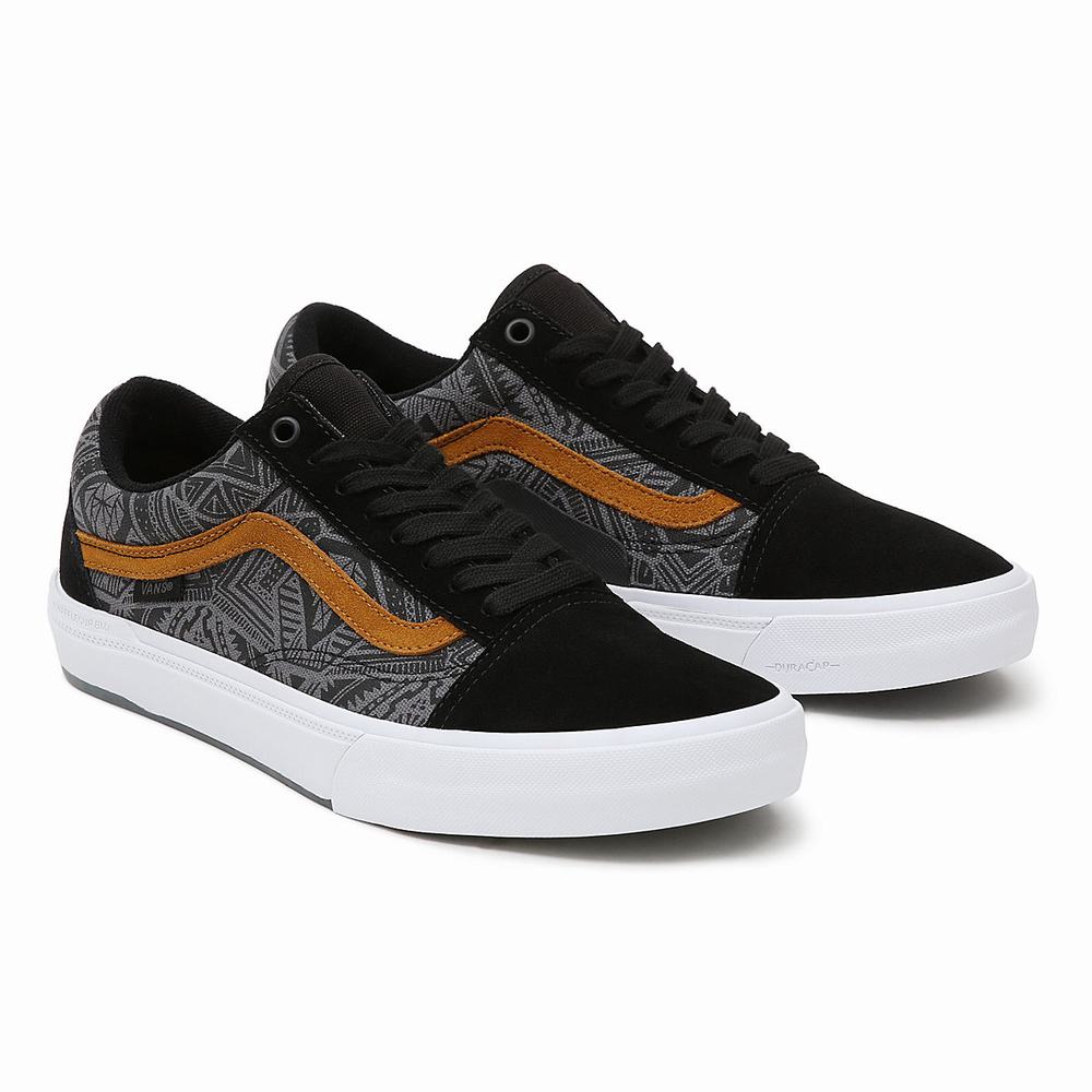 Men\'s Vans Courage Adams BMX Old Skool Sneakers Black / Grey | USA34109