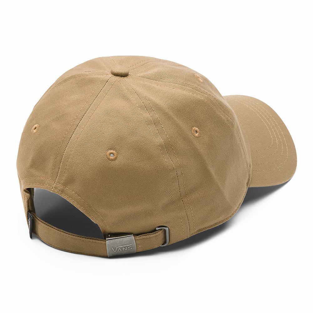 Men's Vans Court Side Hats Brown | USA14352