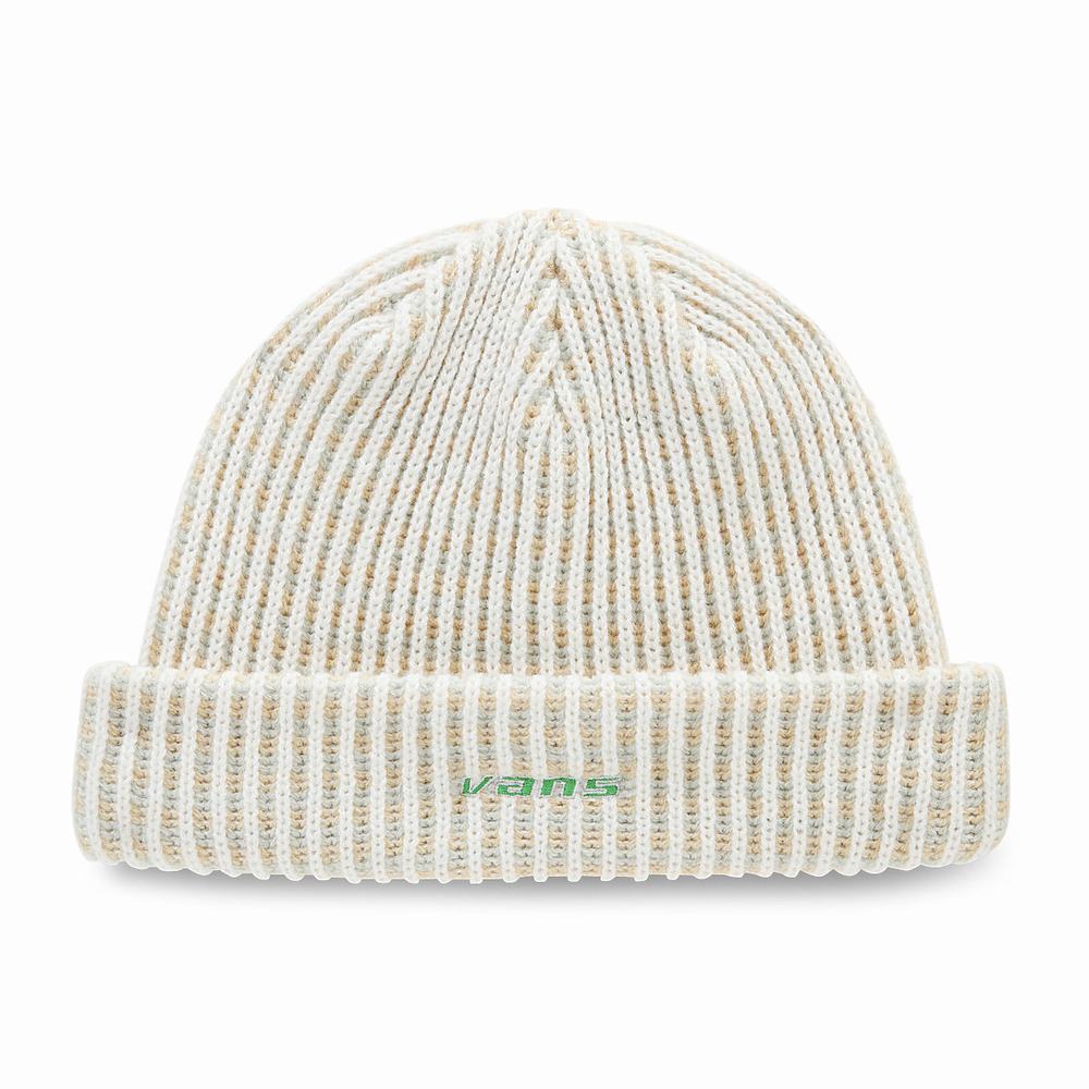 Men\'s Vans Crafton Cuff Beanie White | USA10742