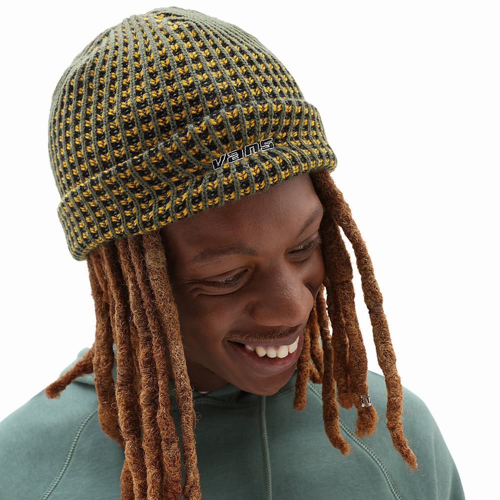 Men's Vans Crafton Cuff Beanie Yellow / Orange | USA98327