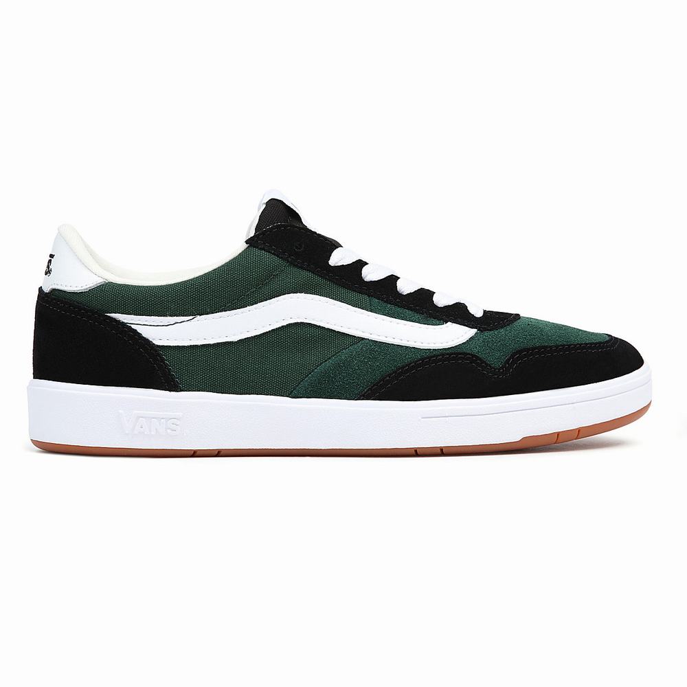 Men's Vans Cruze Too ComfyCush Sneakers Black / Green | USA04526