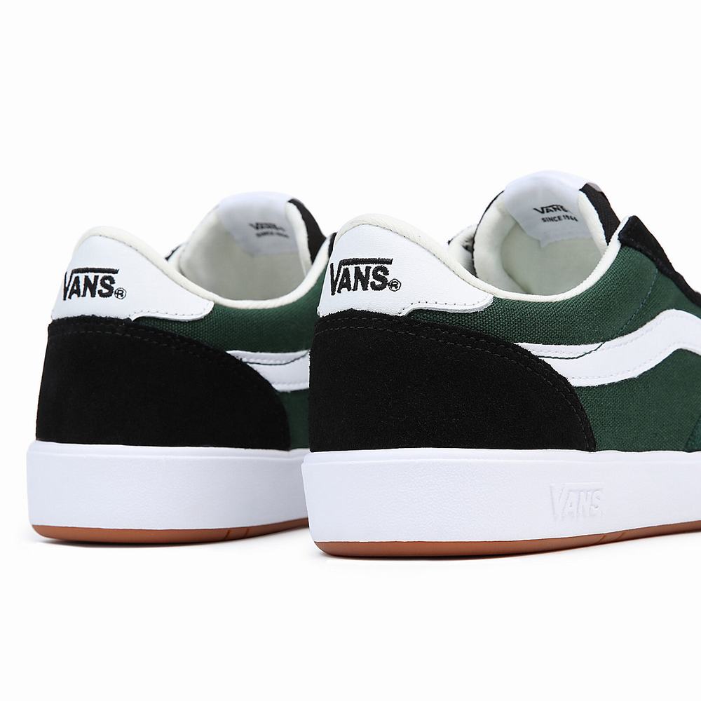 Men's Vans Cruze Too ComfyCush Sneakers Black / Green | USA04526