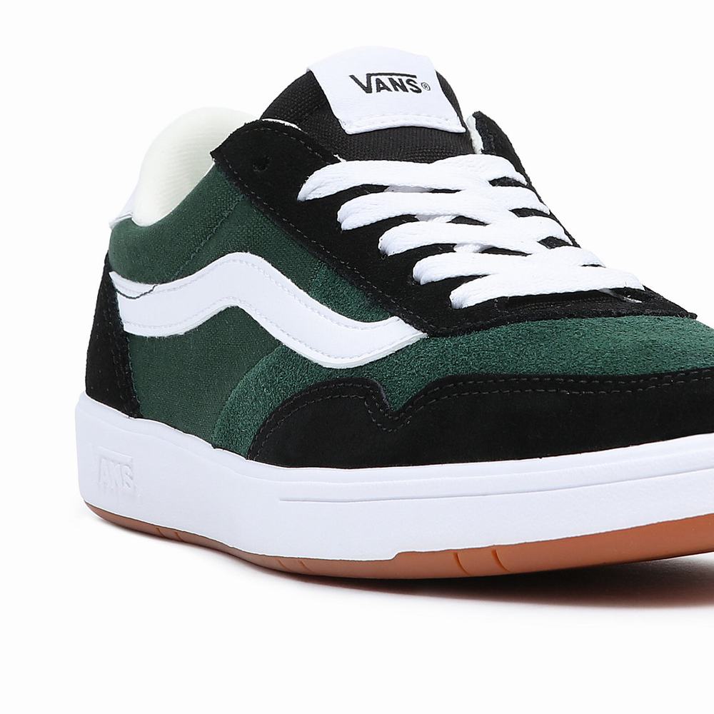 Men's Vans Cruze Too ComfyCush Sneakers Black / Green | USA04526