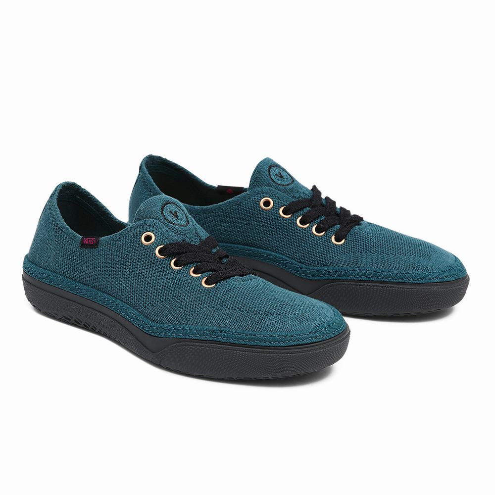 Men\'s Vans Curren X Knost Circle Vee Sneakers Blue | USA36072