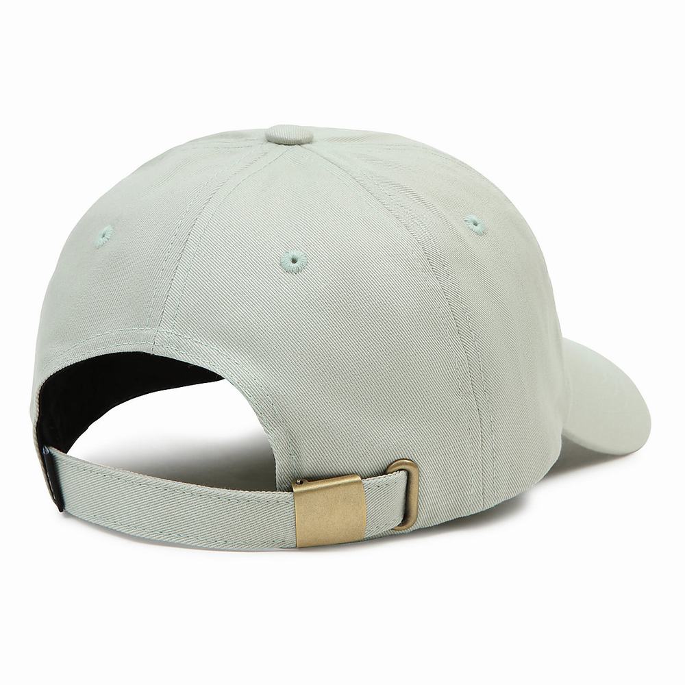 Men's Vans Curved Bill Jockey Hats Green | USA87246