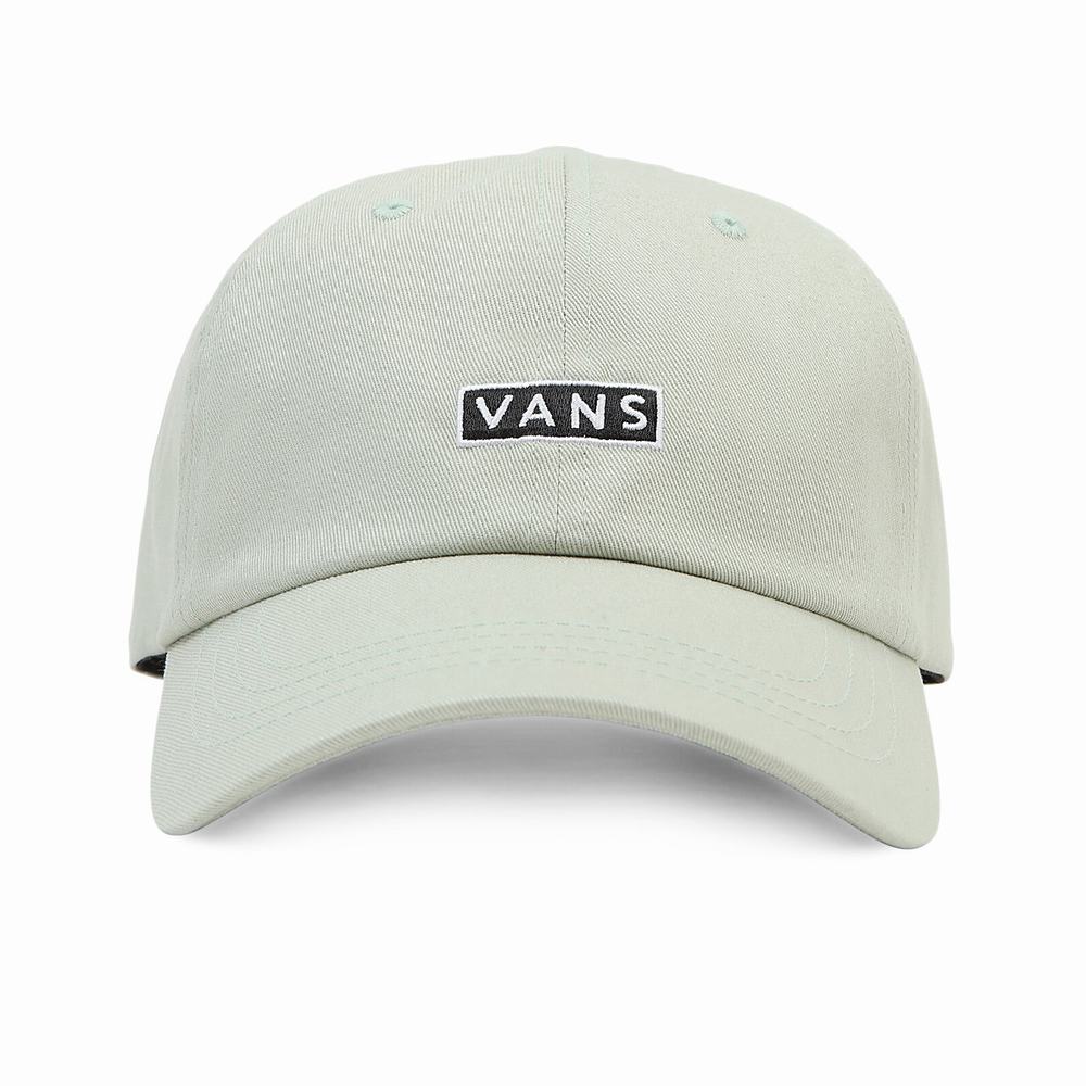 Men\'s Vans Curved Bill Jockey Hats Green | USA87246