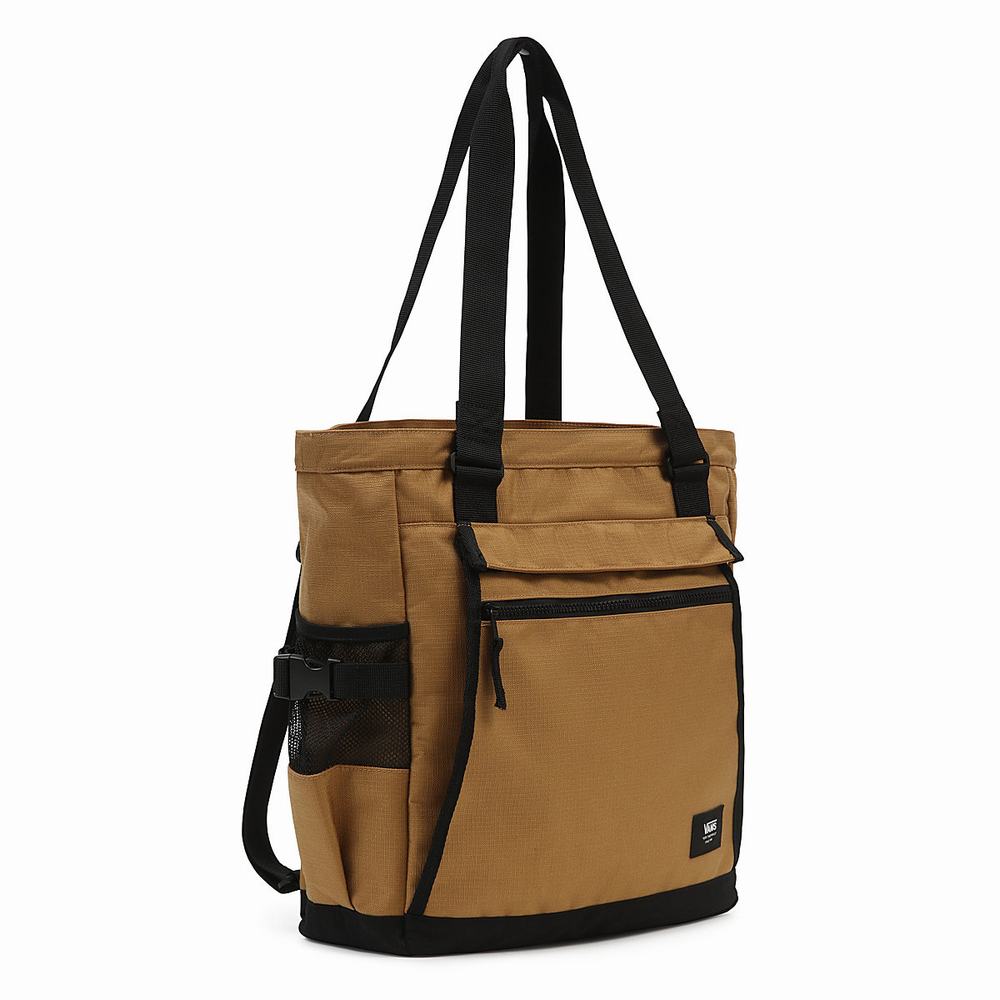 Men's Vans DX Skate Tote Bags Brown | USA49382