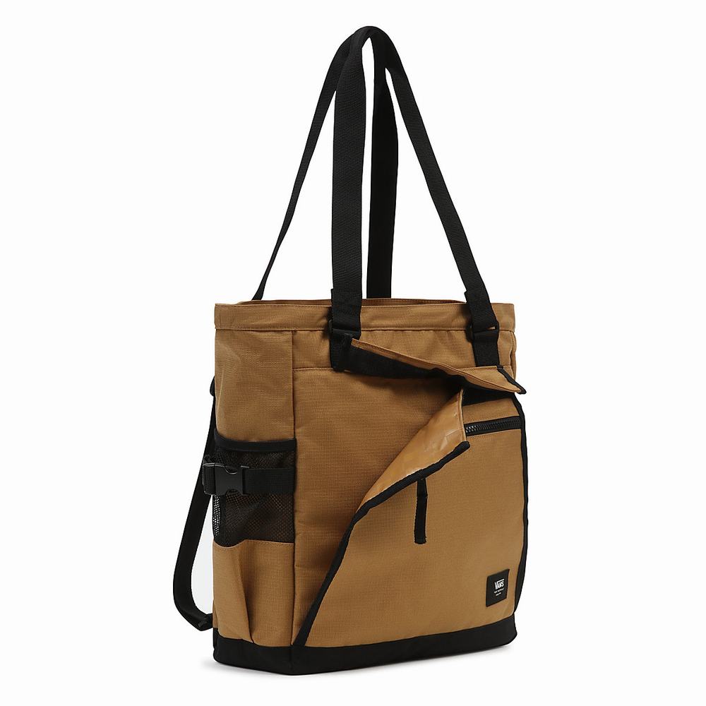 Men's Vans DX Skate Tote Bags Brown | USA49382