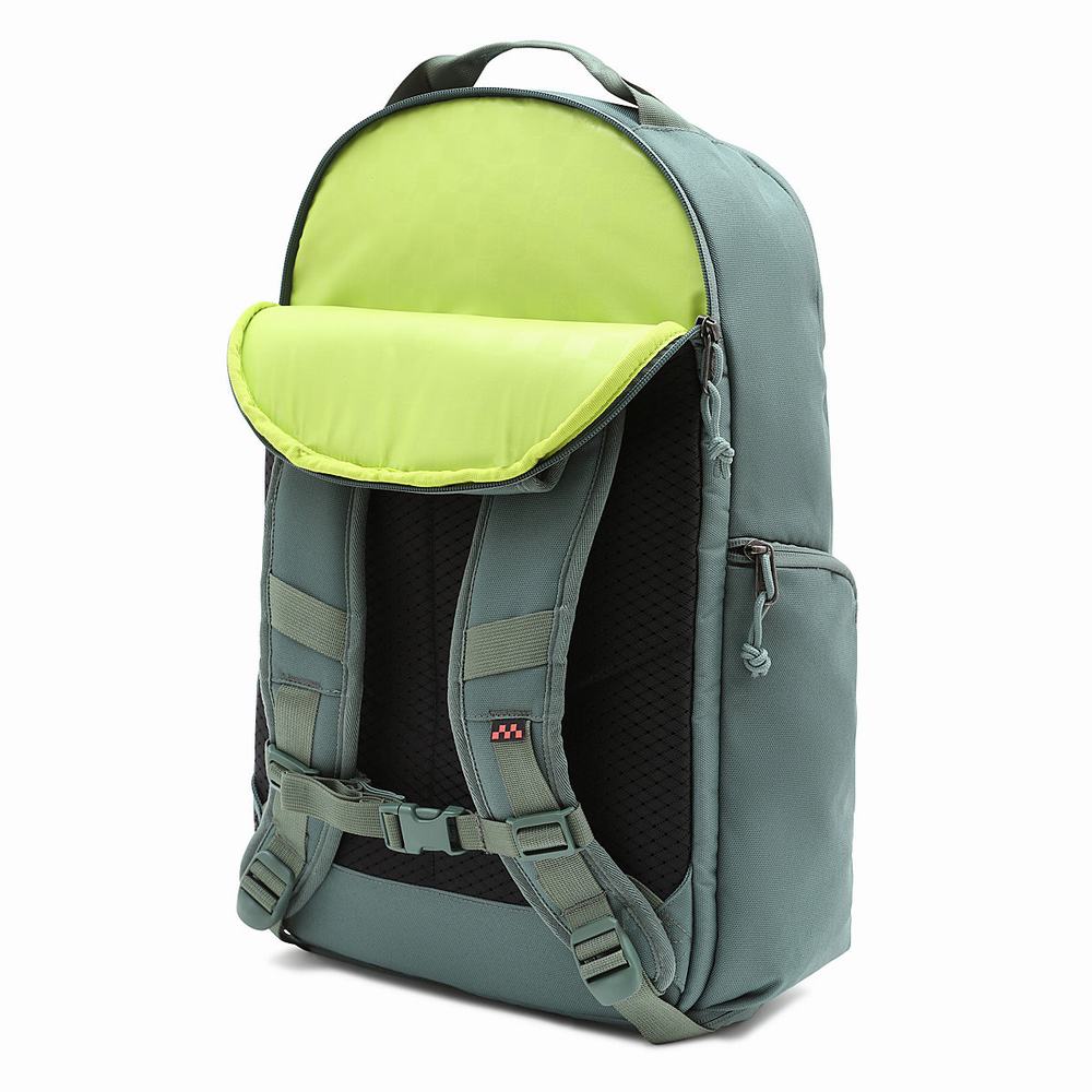 Men's Vans DX Skatepack Backpacks Green | USA70524