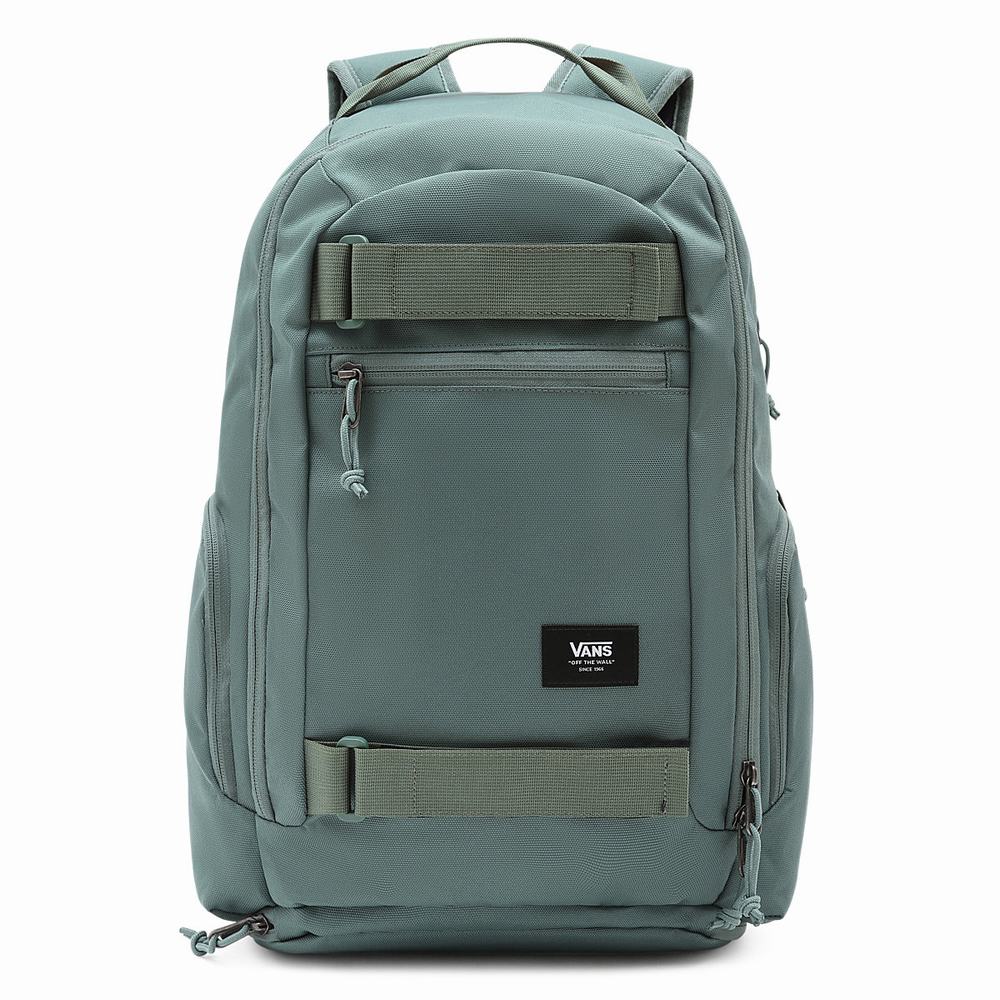 Men\'s Vans DX Skatepack Backpacks Green | USA70524