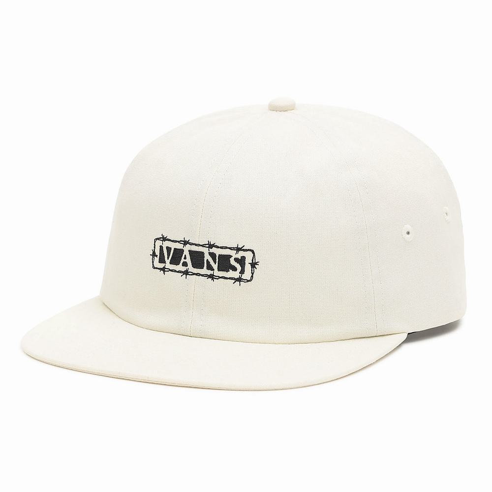 Men's Vans Desert Jockey Hats White | USA74209