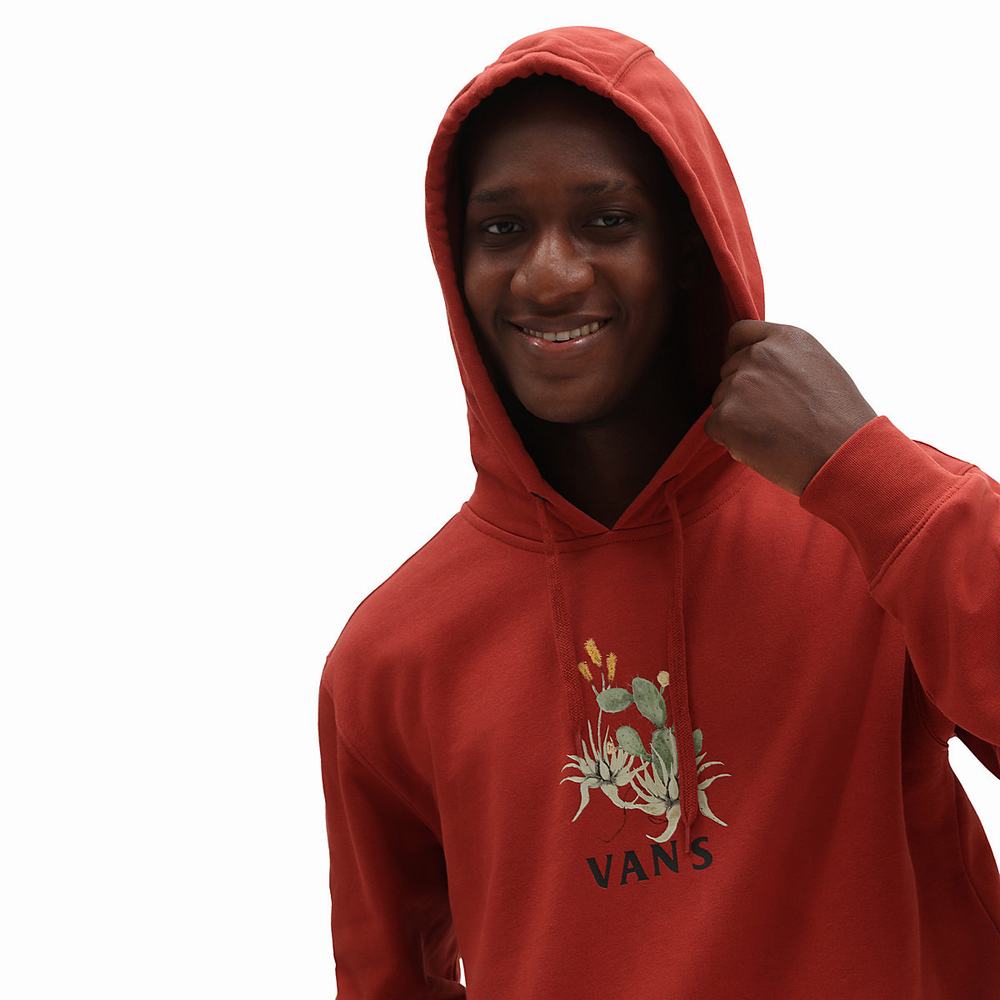 Men's Vans Desert Pack Hoodie Red | USA12583