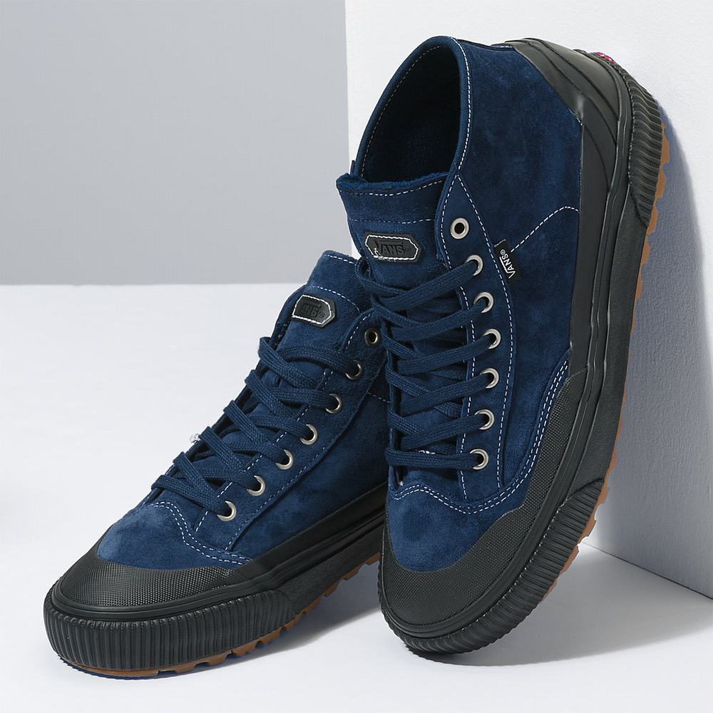 Men's Vans Destruct Mid MTE-1 Sneakers Navy | USA19237