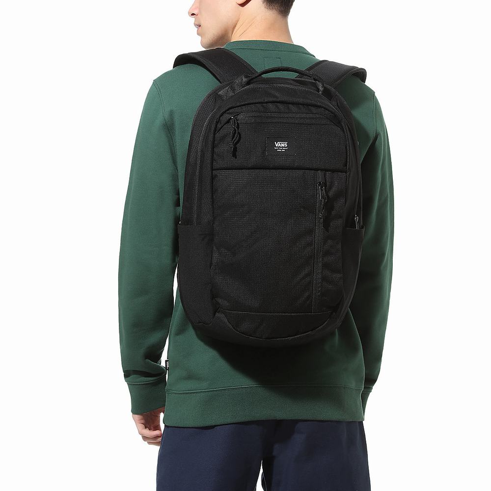 Men's Vans Disorder Plus Backpacks Black | USA50614