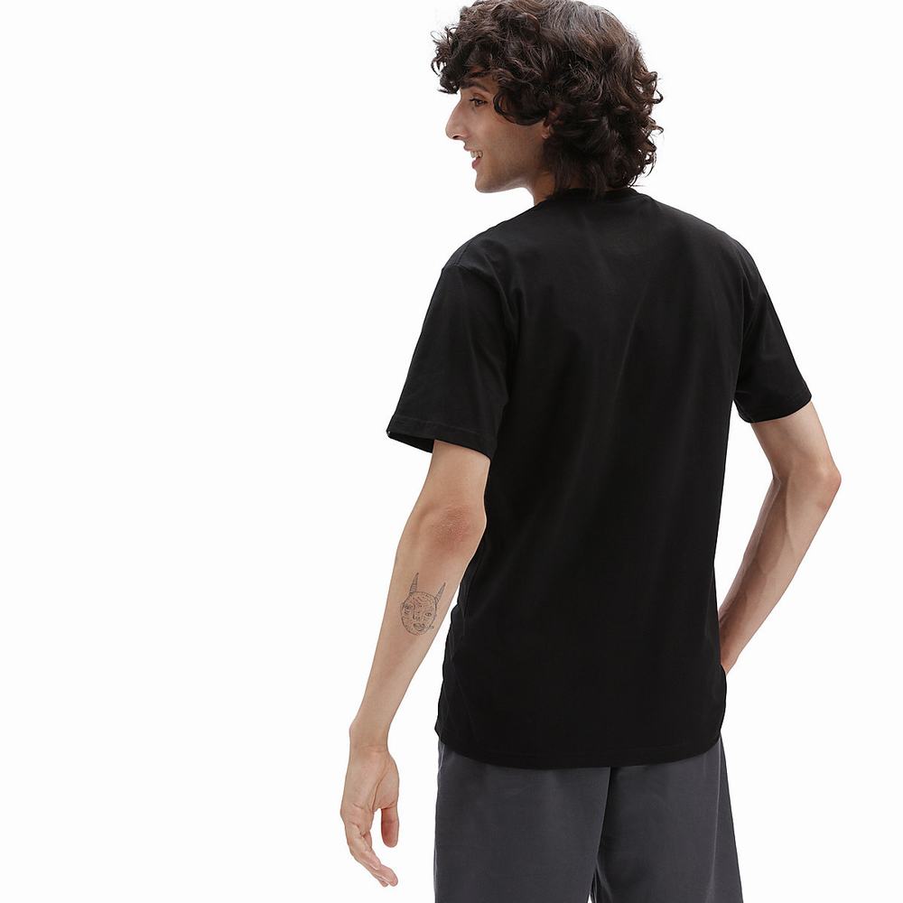 Men's Vans Divine Energy T Shirts Black | USA14756