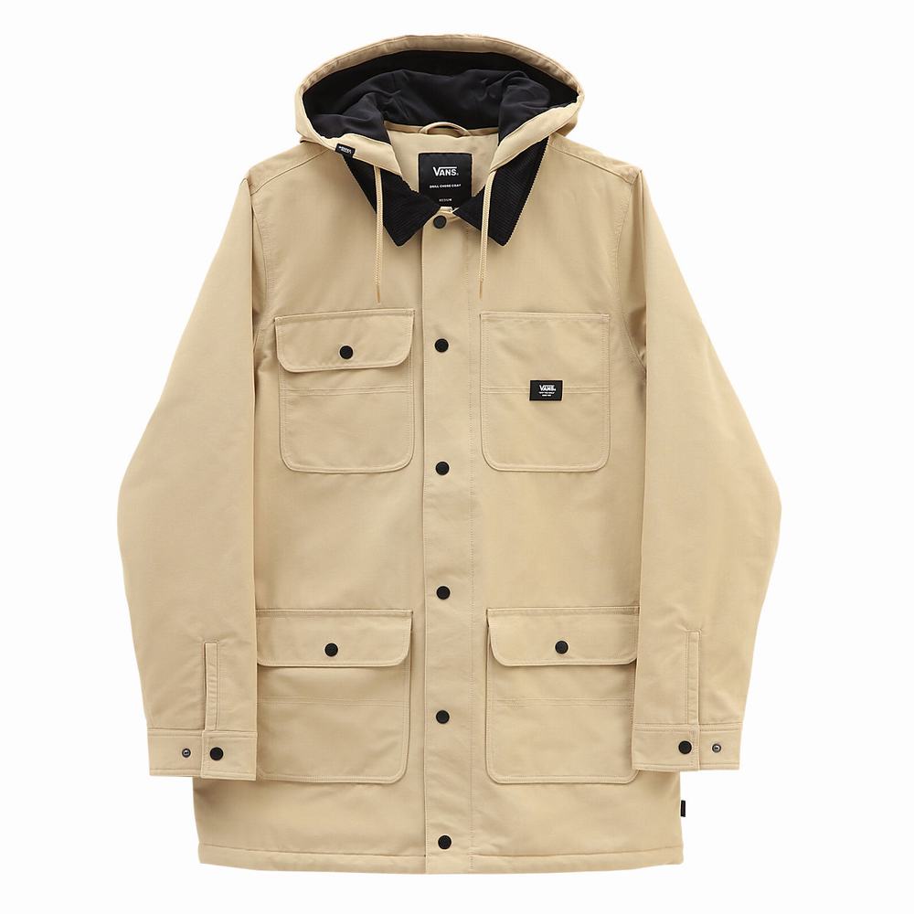 Men's Vans Drill Chore Long MTE-1 Coats Beige | USA56342