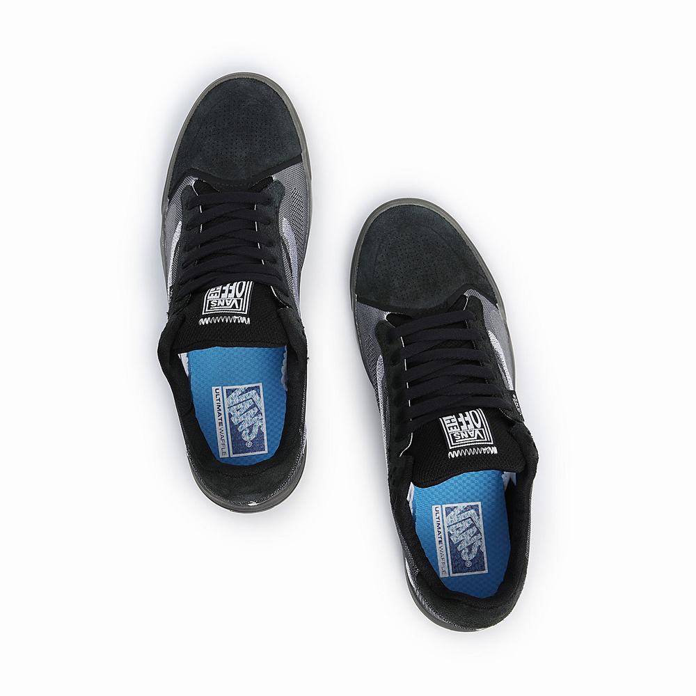 Men's Vans EVDNT UltimateWaffle Sneakers Black / Grey | USA56839