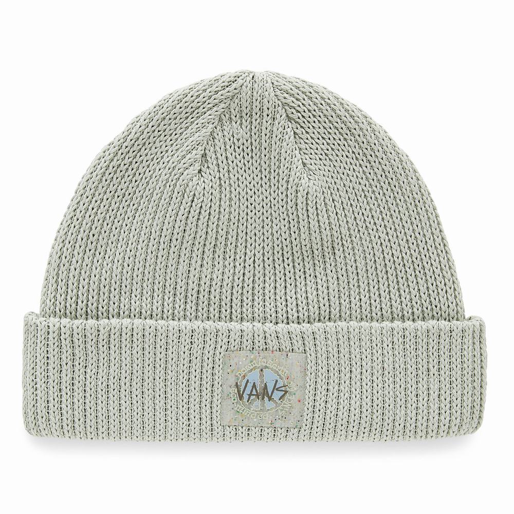 Men\'s Vans Earth Peace Beanie Green | USA38527