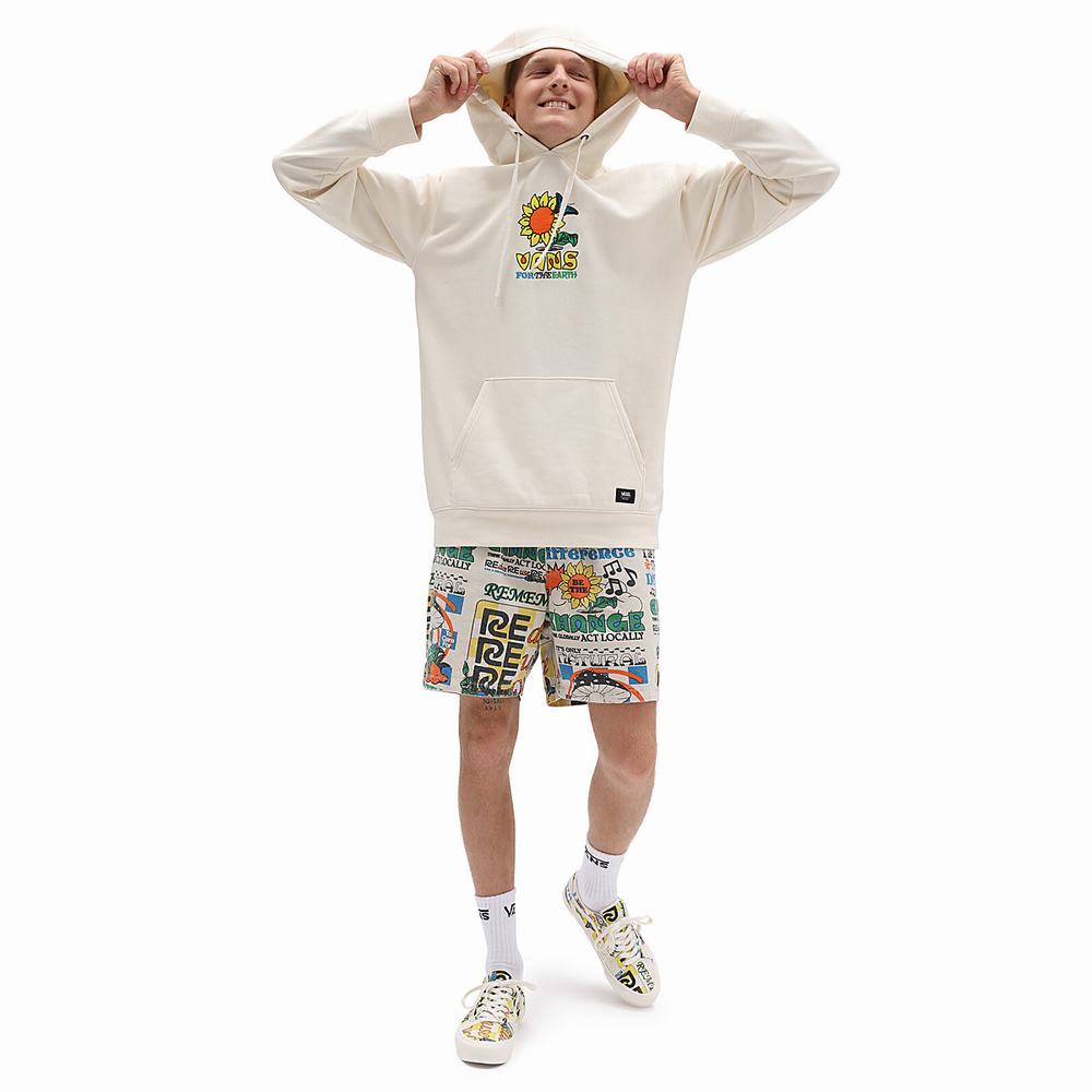 Men's Vans Eco Positivity Pullover White | USA84019