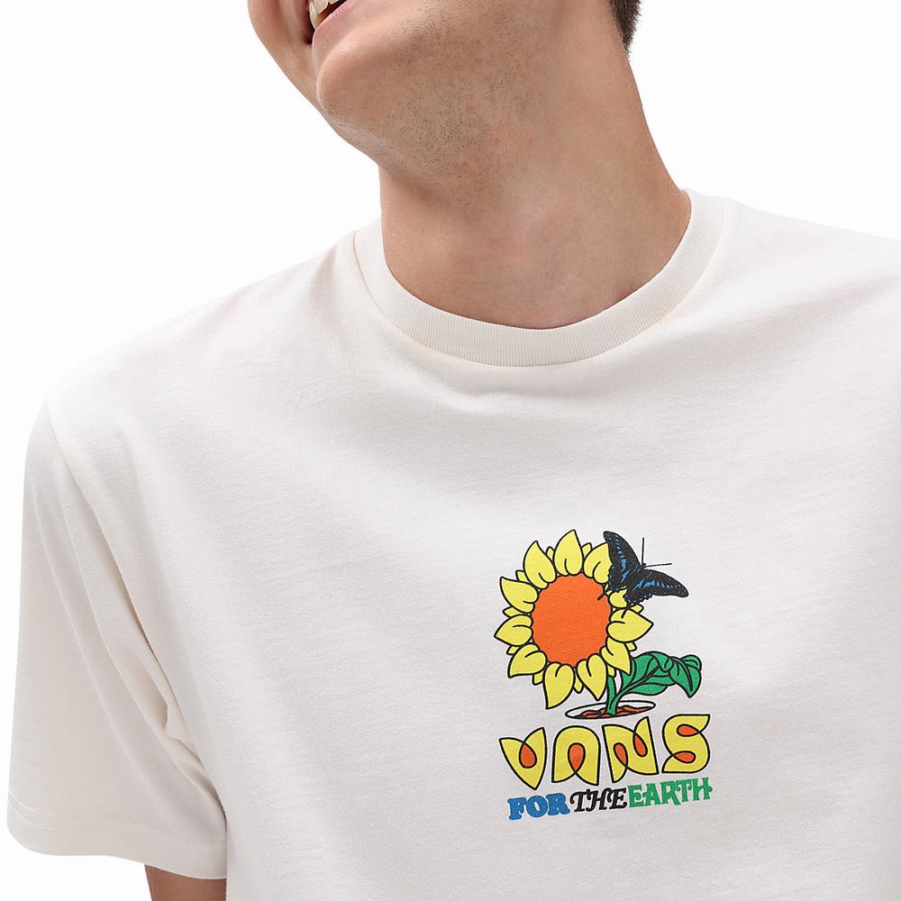 Men's Vans Eco Positivity T Shirts White | USA40583