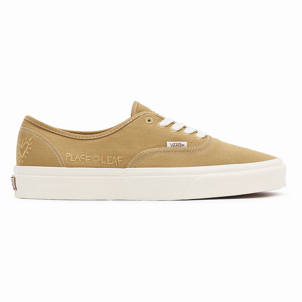 Men's Vans Eco Theory Authentic Sneakers Beige | USA01425