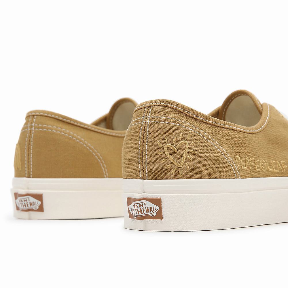 Men's Vans Eco Theory Authentic Sneakers Beige | USA01425