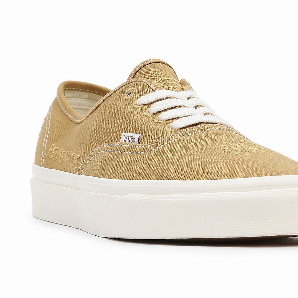 Men's Vans Eco Theory Authentic Sneakers Beige | USA01425